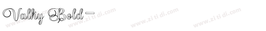 Valky Bold字体转换